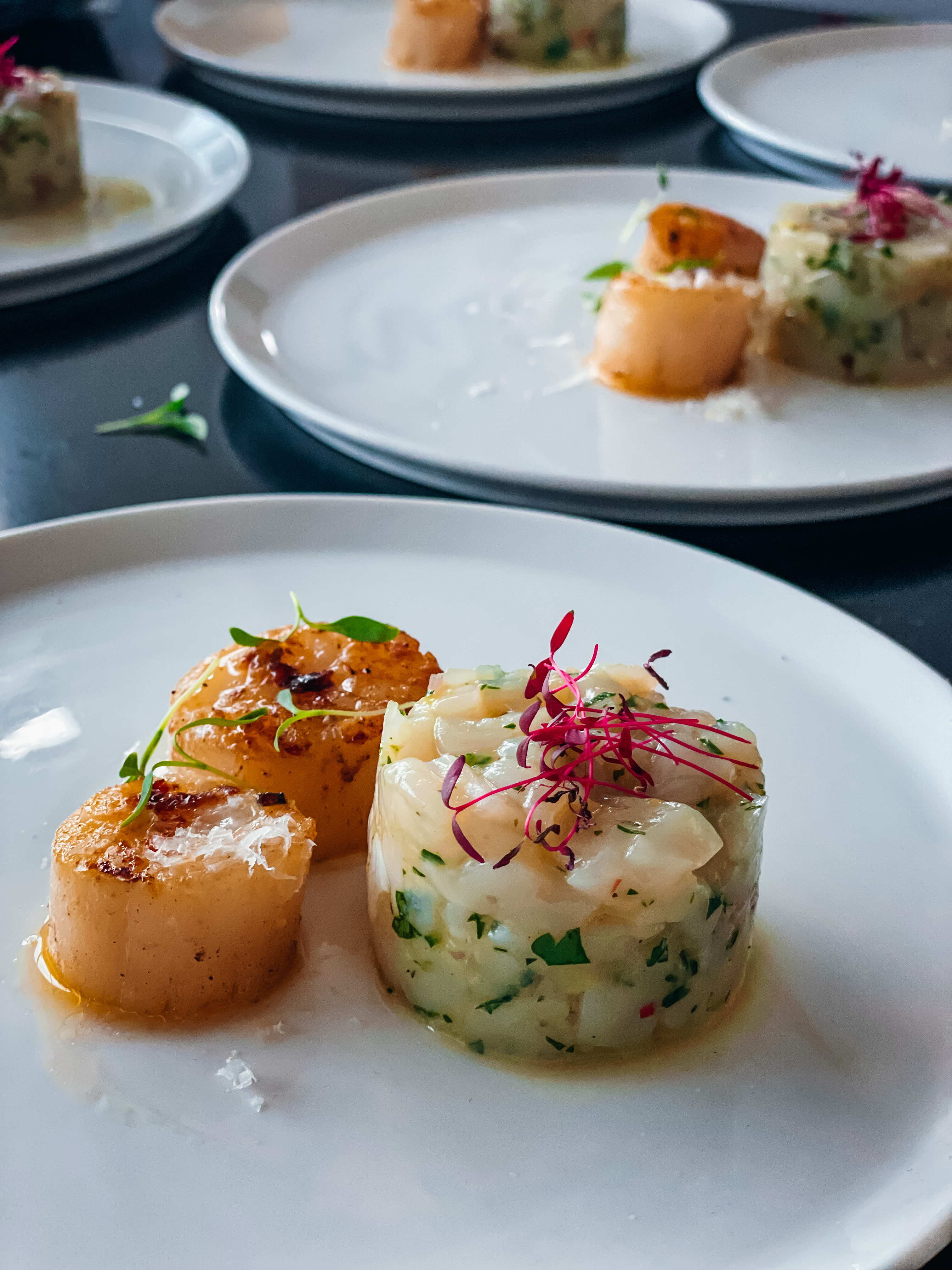 Scallops tartare