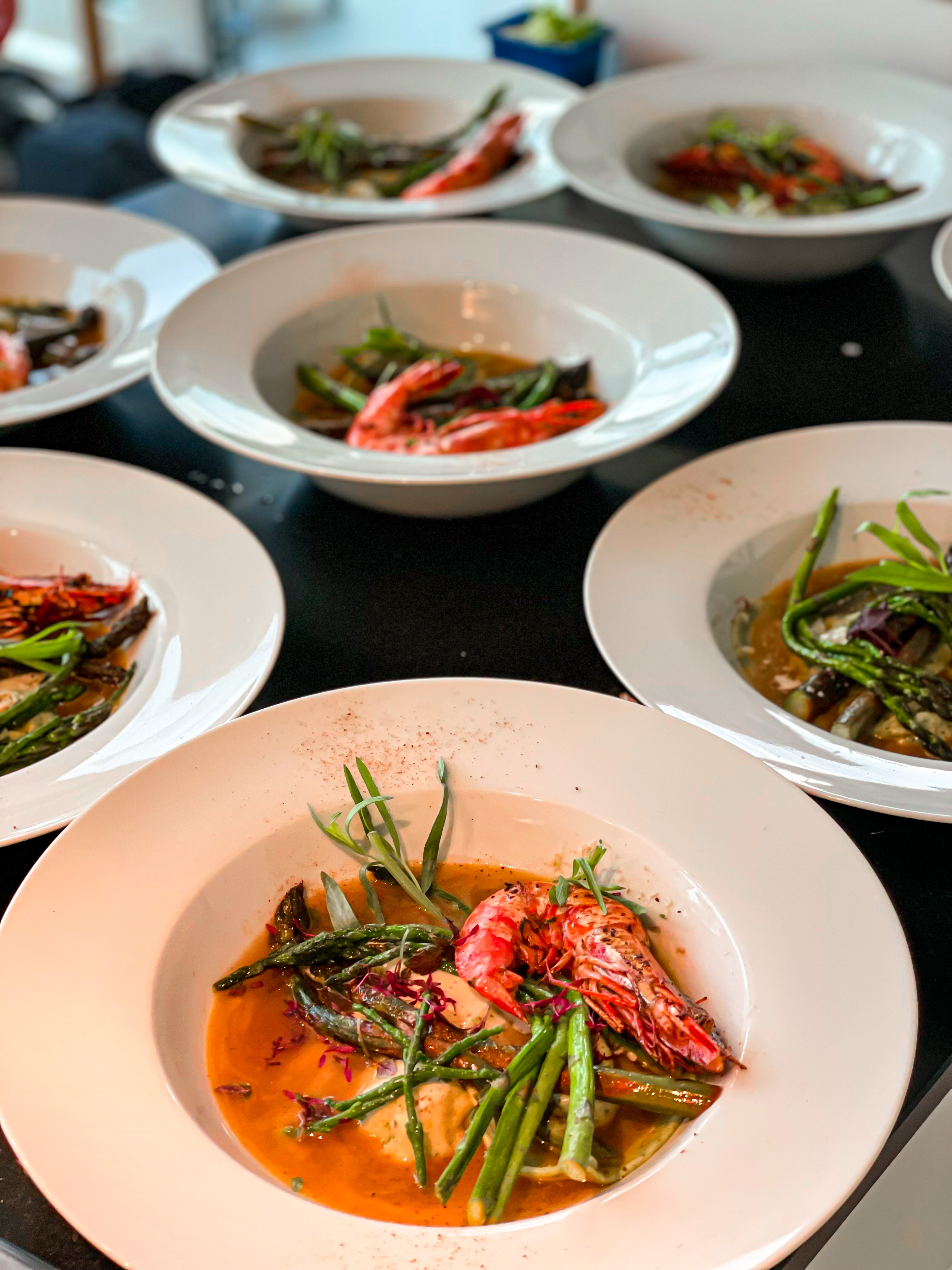 Shrimp & asparagus